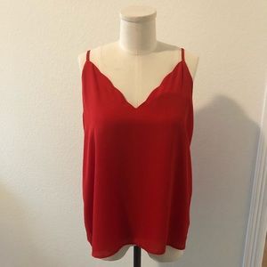 Socialite Red Camisole Blouse